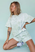 Cruise Control Tie Dye Shorts Green