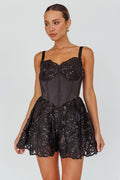Georgia May Lace Romper Black