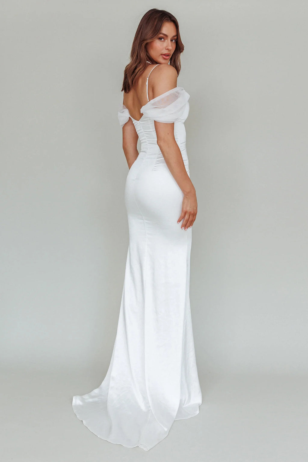 Keila Off-Shoulder Maxi Dress White