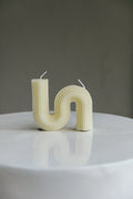 Golden Days S-Shape Geometric Aromatherapy Candle Yellow