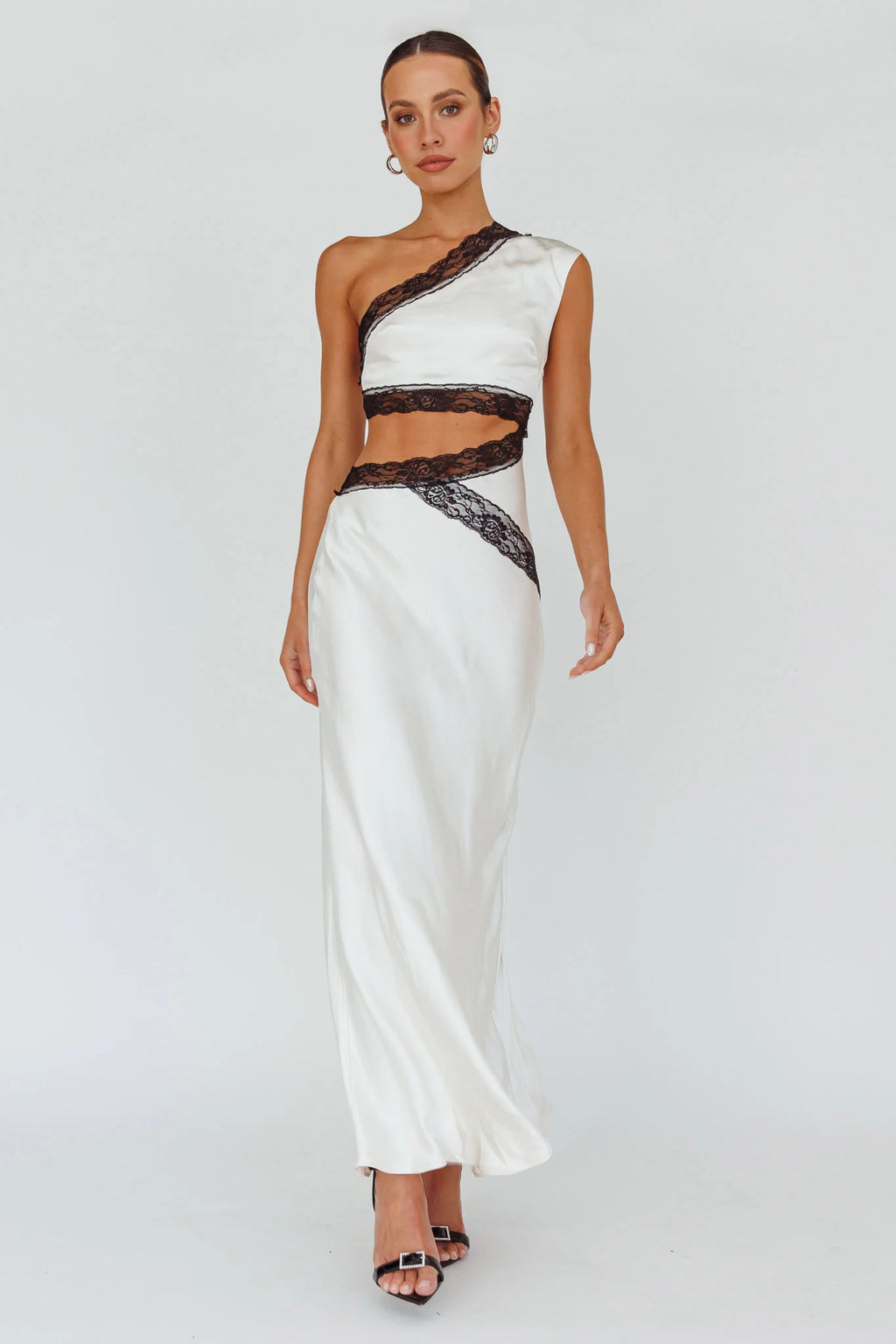 Mahli One-Shoulder Maxi Dress Champagne