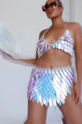 River Festival Shiny Sequins 2 Piece Set Purple