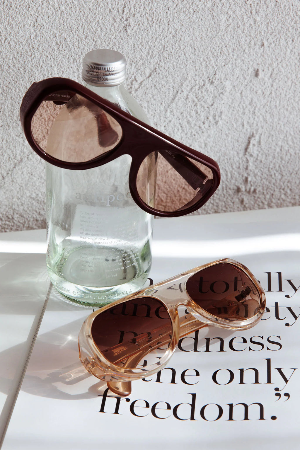 Peta And Jain Freja Sunglasses Crystal Tan