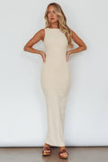 Catalina Island Sleeveless Maxi Dress Cream