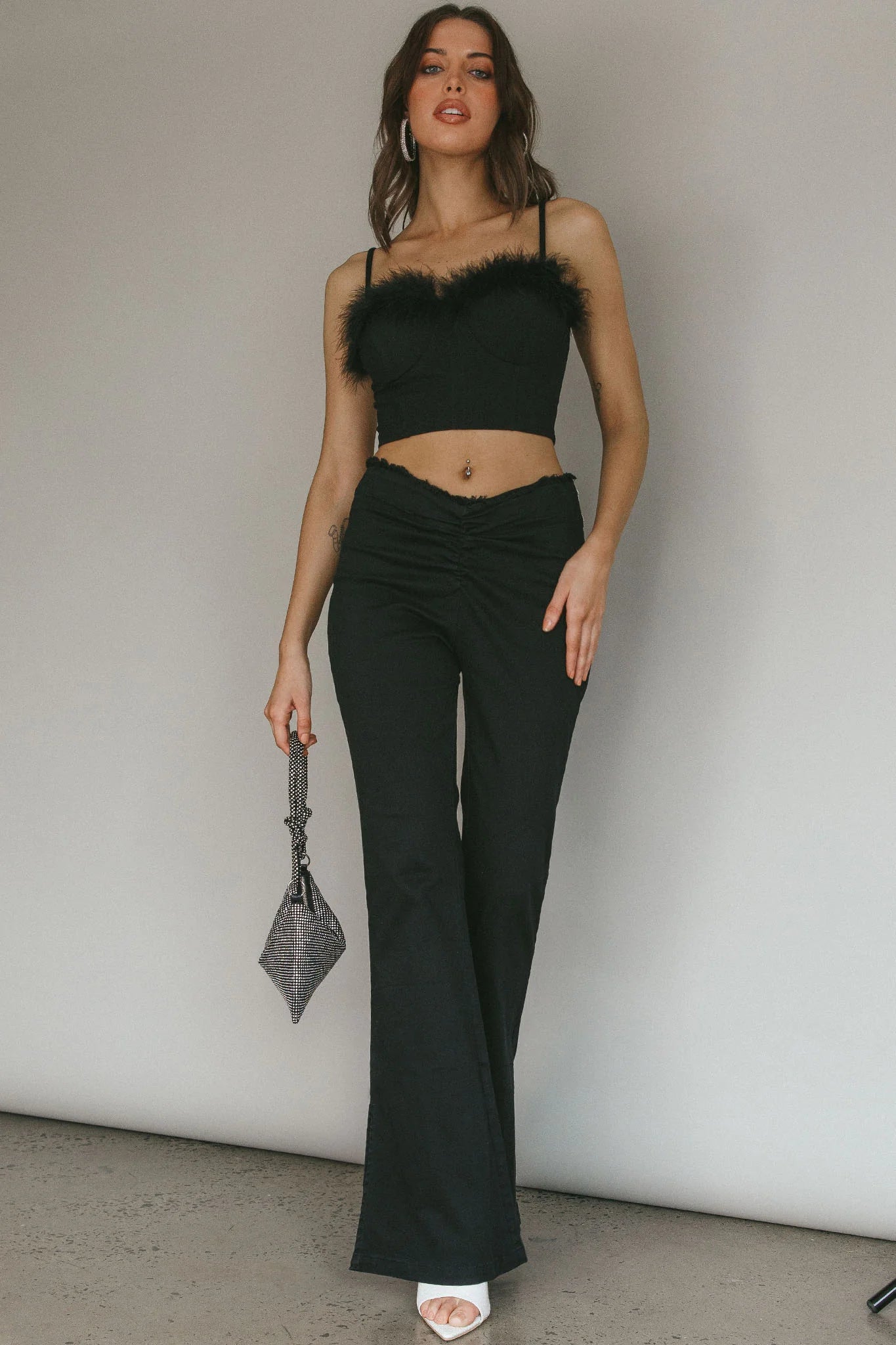 Mahla Flared Pants Black