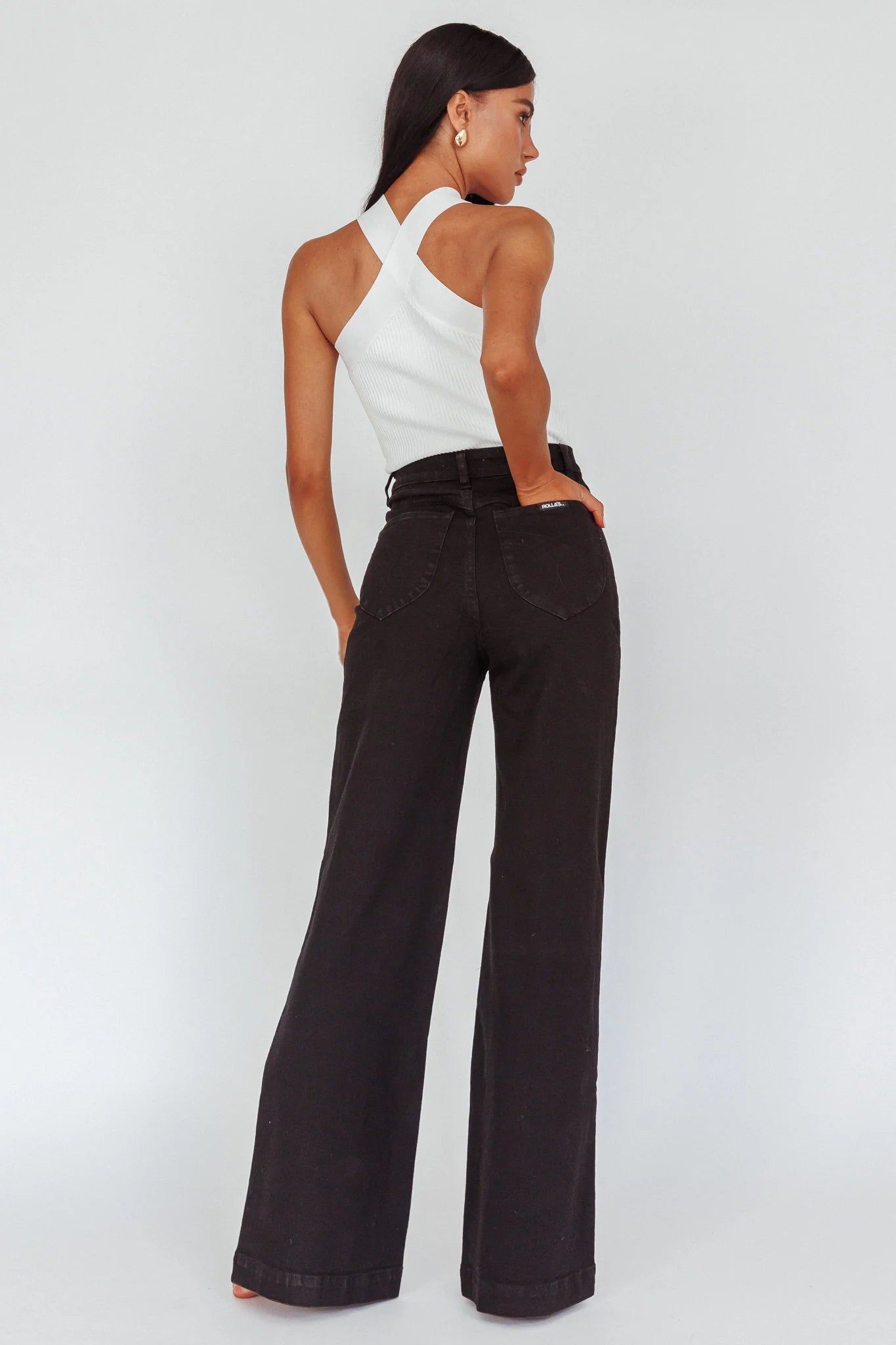 ROLLA'S Sailor Jean Long Rinse Black